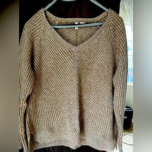Anthropologie Moth sweater 100% cashmere size L camel color